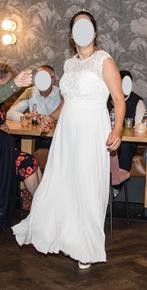 Maxi galajurk met kant, Kleding | Dames, Trouwjurk, Bonprix, Wit, Ophalen of Verzenden