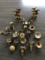 Bronzen onderdelen van antieke kandelaars, Enlèvement ou Envoi, Cuivre ou Bronze