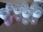 Avent 7 flessen( tot 260ml)  met 3 sets van nieuwe spenen, Kinderen en Baby's, Ophalen of Verzenden, Gebruikt