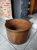 koperen houtbak, Ophalen