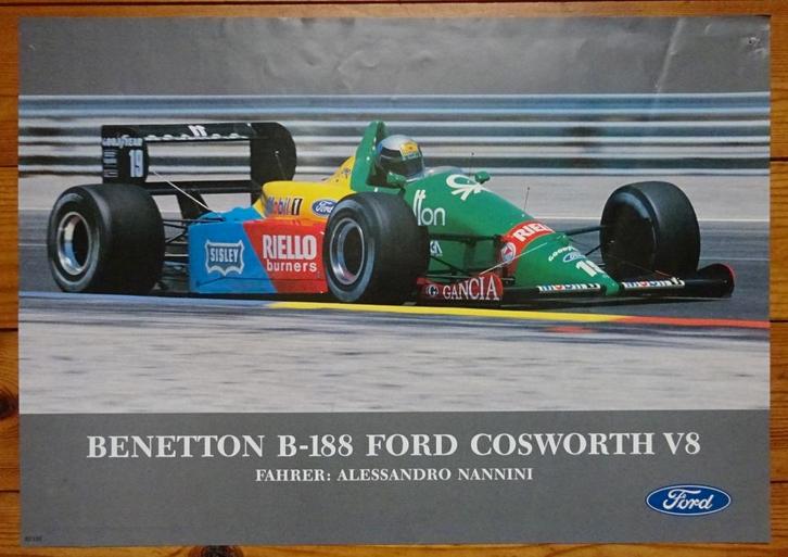 Lot van 9 posters van Formule 1 jaren 80 en 90, Verzamelen, Automerken, Motoren en Formule 1, Gebruikt, Formule 1, Ophalen of Verzenden