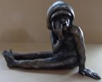 LEO NELEN / PAGADDER / SCULPTUUR BRONS / H= 16cm, Ophalen of Verzenden