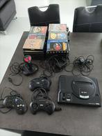 Sega Mega Drive console + 28 games – getest, Games en Spelcomputers, Ophalen, Mega Drive, Met 3 controllers of meer, Gebruikt