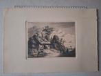 Ets Jozef Linnig uit 1847 "Landschap", Antiek en Kunst, Kunst | Etsen en Gravures, Ophalen of Verzenden