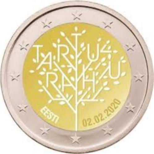 2 euro Estland 2020 (Tartu), Timbres & Monnaies, Monnaies | Europe | Monnaies euro, 2 euros, Estonie, Enlèvement ou Envoi