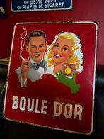 Oud emaille bord boule d’or, Verzamelen, Ophalen, Gebruikt, Reclamebord