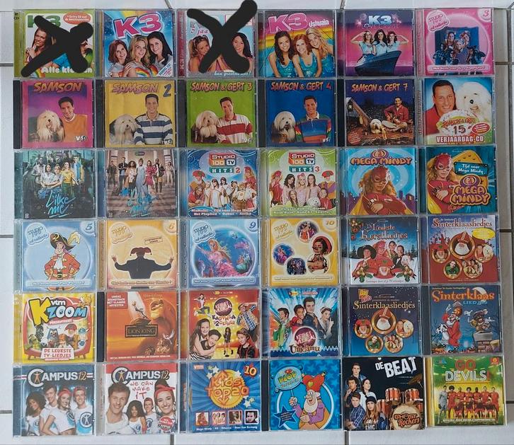 Cd's K3 Studio100 Samson en Gert Mega Mindy Like Me, Cd's en Dvd's, Cd's | Kinderen en Jeugd, Zo goed als nieuw, Ophalen of Verzenden