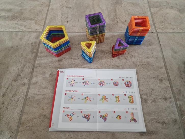 Magformers magneten 62 stuks, Kinderen en Baby's, Speelgoed | Educatief en Creatief, Zo goed als nieuw, Bouwen, Puzzelen, Ontdekken