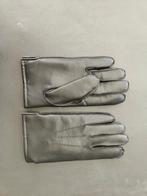 Zwarte lederen handschoenen, Kleding | Dames, Mutsen, Sjaals en Handschoenen, Ophalen of Verzenden, Zo goed als nieuw, Maat 42/44 (L)
