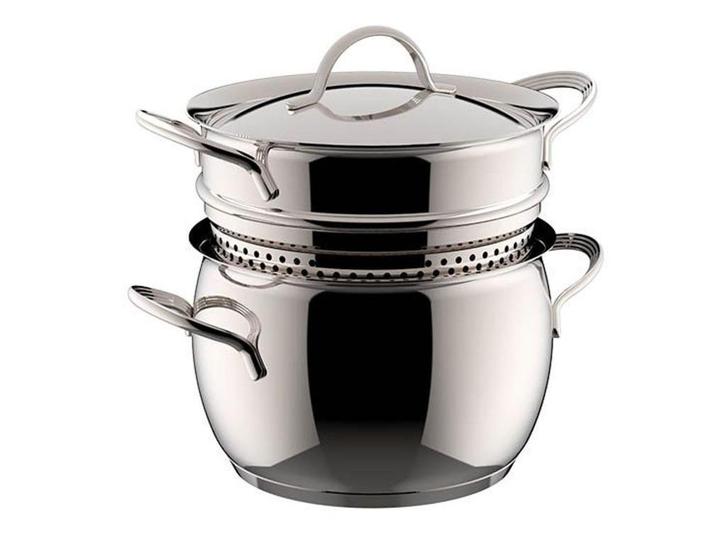 Nieuw -30% | Lagostina Armonia Pastaiola 22cm | 6L, Huis en Inrichting, Keuken | Potten en Pannen, Nieuw, Pannenset, Inox, Inductieplaat