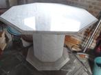 marmer eettafel, Huis en Inrichting, Ophalen, Overige materialen, 100 tot 150 cm, Zo goed als nieuw