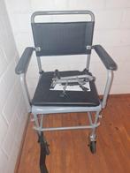 Rolstoel toilet met voetsteunen, Diversen, Rolstoelen, Ophalen, Zo goed als nieuw, Duwrolstoel