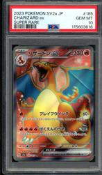 Charizard ex [Super Rare] PSA 10 - 185/165 - Japanese 151, Hobby en Vrije tijd, Verzamelkaartspellen | Pokémon, Ophalen of Verzenden