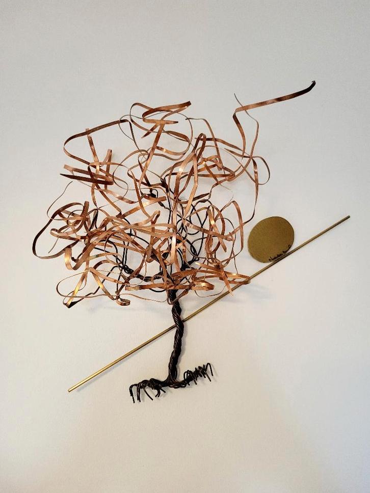 Décoration murale en forme d'arbre, Daniel D'Haeseleer,, Collections, Rétro, Enlèvement ou Envoi