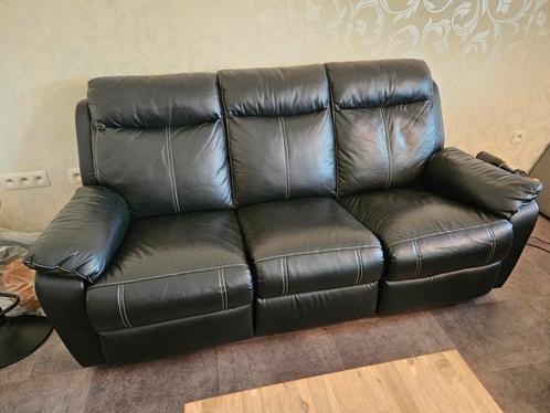 Ledersalon 2+3 zit met relax functie, Huis en Inrichting, Zetels | Zetels, Zo goed als nieuw, Ophalen