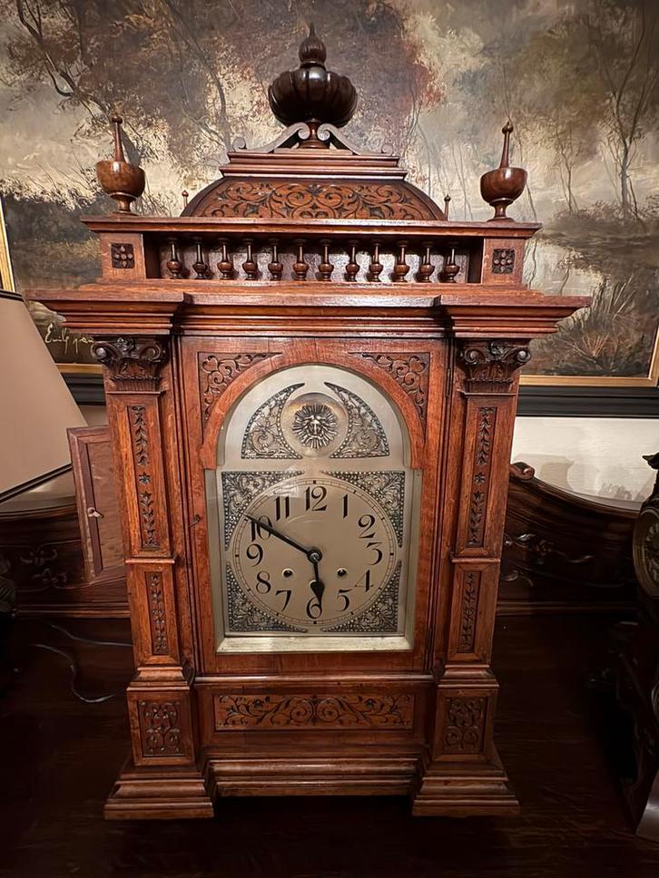 Pendule allemande ancienne de cheminée – env. 1900, Antiquités & Art, Antiquités | Horloges, Enlèvement