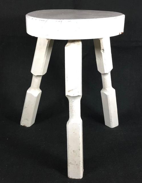 Vintage krukje tabouret stoeltje, Huis en Inrichting, Krukjes, Gebruikt, Hout, Ophalen of Verzenden