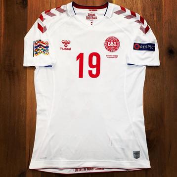 Denmark matchworn shirt hummel adidas nike puma rode duivels