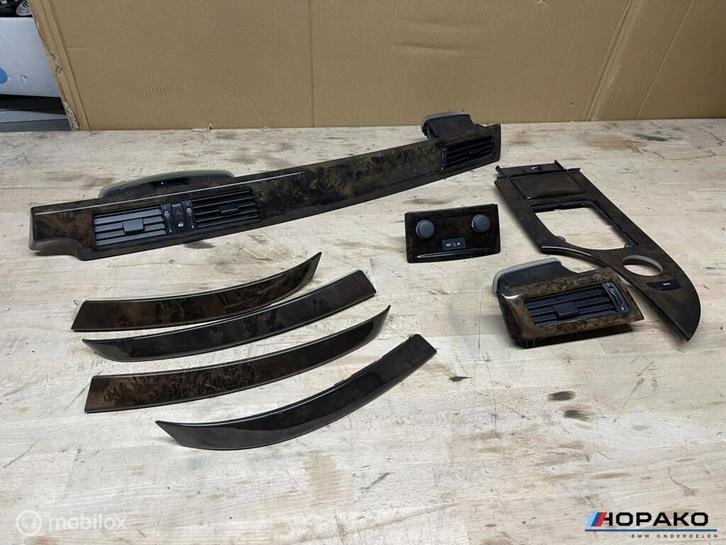 Interieurlijsten set BMW 5 serie E60 E61 hout / walnoot, Auto-onderdelen, Interieur en Bekleding, Gebruikt, Ophalen of Verzenden