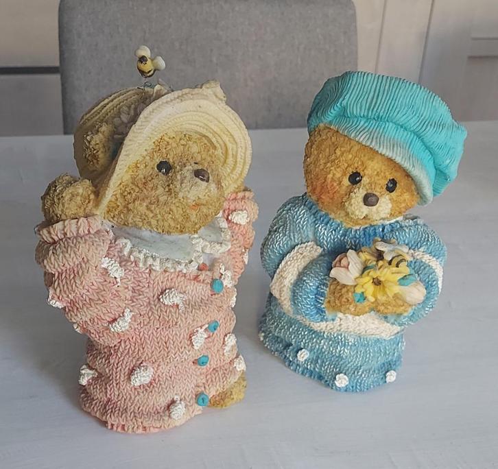 2 harsberen (roze/blauw), Huis en Inrichting, Overige Huis en Inrichting, Zo goed als nieuw, Ophalen