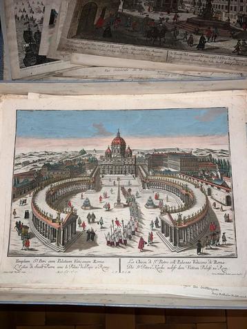 Gravure ancienne du XVIIIᵉ siècle  beschikbaar voor biedingen