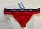 Emporio Armani String en maille microfibre, Slip, Rouge, Envoi, Emporio Armani