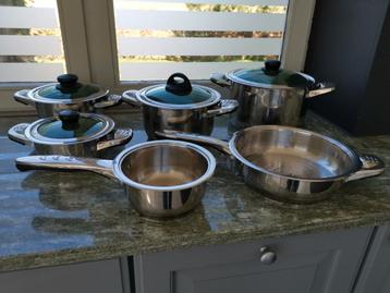 Set de batterie de cuisine de qualité, tout type de cuisson, Enlèvement, Comme neuf