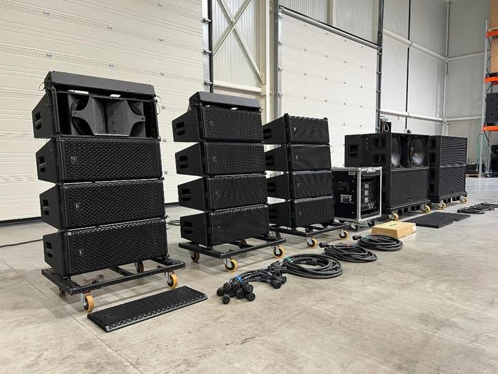 TT+ Audio line array: 12x GTX 10 + 4x GTS 29 + 3x XPS16KD, Audio, Tv en Foto, Luidsprekerboxen, Zo goed als nieuw, Complete surroundset