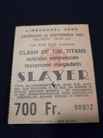 Ticket CLASH OF THE TITANS 1990 : Slayer Suicidal Tendencies, Tickets & Billets, Concerts | Rock & Metal, Septembre