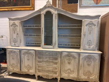 3 meter breed brocante landelijke kast beschikbaar voor biedingen