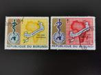 Burundi 1969 - carte, OMS, Timbres & Monnaies, Timbres | Afrique, Affranchi, Enlèvement ou Envoi, Autres pays
