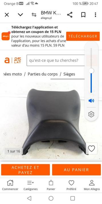 BMW K1200GT Pilot Plus passagiersstoel uit 2006  beschikbaar voor biedingen