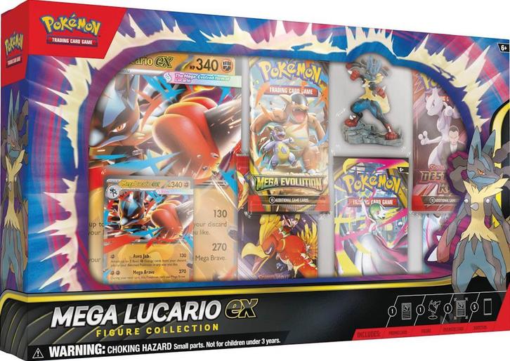 Collection de figurines Mega Lucario ex Pokémon, Hobby & Loisirs créatifs, Jeux de cartes à collectionner | Pokémon, Neuf, Plusieurs cartes