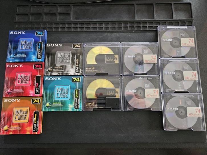 Minidisc schijfjes (12 stuks), Audio, Tv en Foto, Walkmans, Discmans en Minidiscspelers, Overige typen, Ophalen of Verzenden