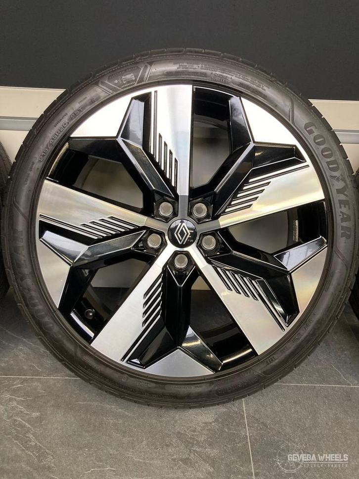 20” originele Renault Megane E-tech velgen + banden 5x114.3, Auto-onderdelen, Banden en Velgen, Banden en Velgen, Zomerbanden