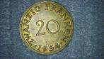 20 francs 1954 Saar (Duitsland), Frans protectoraat, Ophalen of Verzenden, Duitsland