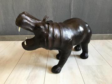 Hippo London en cuir ancien 1930-40