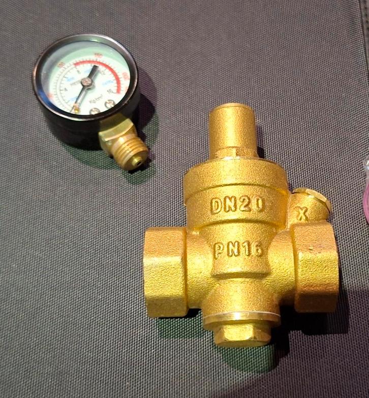 Drukregelaar waterleiding (nieuw), Doe-het-zelf en Bouw, Sanitair, Nieuw, Overige typen, Koper, Ophalen