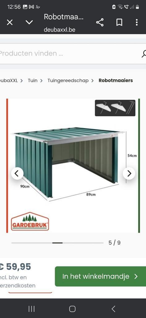 Garage voor een robotmaaier, Tuin en Terras, Robotmaaiers, Zo goed als nieuw, Ophalen