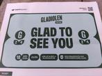 2 tickets voor gladiolen op zaterdag., Tickets en Kaartjes, Overige Tickets en Kaartjes
