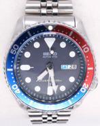 Seiko SKX009 K2 Diver's 200m "pepsi" + Bracelet Caoutchouc O, Comme neuf, Enlèvement ou Envoi