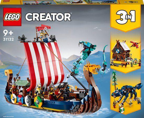 EGO 31132 Vikingschip en de Midgaardslang nieuw, Kinderen en Baby's, Speelgoed | Duplo en Lego, Nieuw, Lego, Complete set, Ophalen of Verzenden