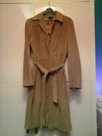 Long manteau en daim Beige Dame XL, Kleding | Dames, Jassen | Winter, Ophalen, H&M, Beige, Maat 46/48 (XL) of groter