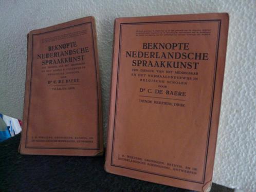 Aantal oude schoolboeken van o.a 1932 in oude NL spelling, Livres, Livres scolaires, Utilisé, Enlèvement ou Envoi