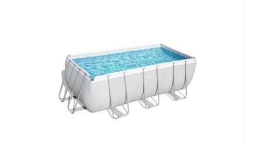 Zwembad Bestway 4x 2x 1,2 m en warmtepomp w’eau mini inverte, Tuin en Terras, Zwembaden, Gebruikt, Opzetzwembad, 80 tot 120 cm