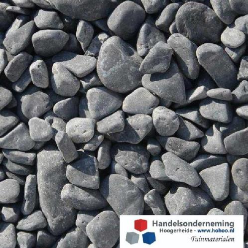 Nordic grey grind afgeronde grijs antraciet siergrind tuin, Tuin en Terras, Grind, Keien en Split, Nieuw, Grind, Antraciet, Verzenden