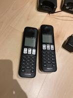 2 draagbare telefoons met oplader, Telecommunicatie, Vaste telefoons | Handsets en Draadloos, Ophalen, Gebruikt