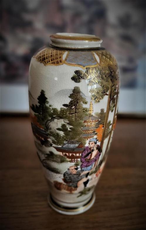 Satsuma-vaas, Meiji-periode, Antiek en Kunst, Antiek | Vazen, Ophalen of Verzenden