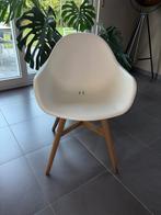 Witte kuipstoelen, Huis en Inrichting, Stoelen, Drie, Wit, Zo goed als nieuw, Ophalen