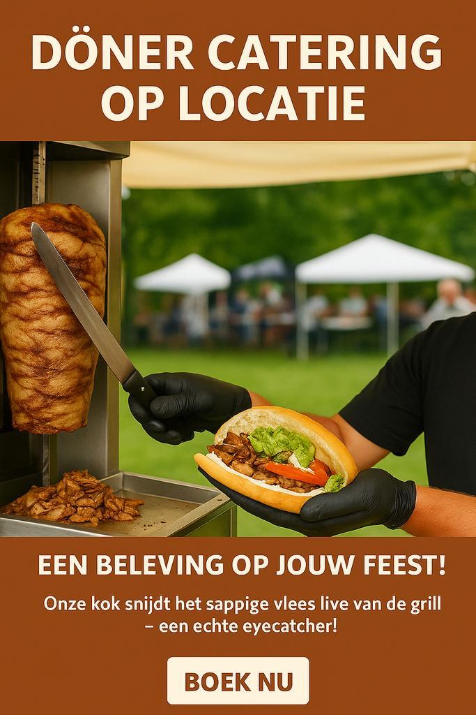 Authentieke döner op jouw feest of evenement, Tickets en Kaartjes, Recreatie | Dierentuinen, Drie personen of meer, Overige typen